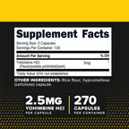 Yohimbine HCl Supplement by PrimaForce - Pure Performance

