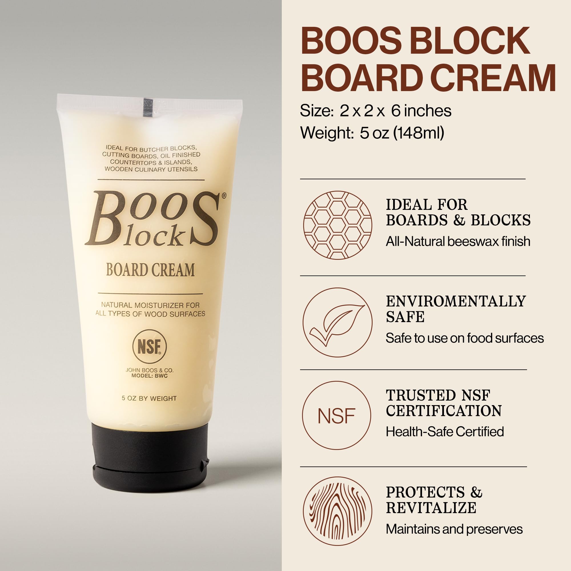 John Boos All-Natural Wood Care Set

