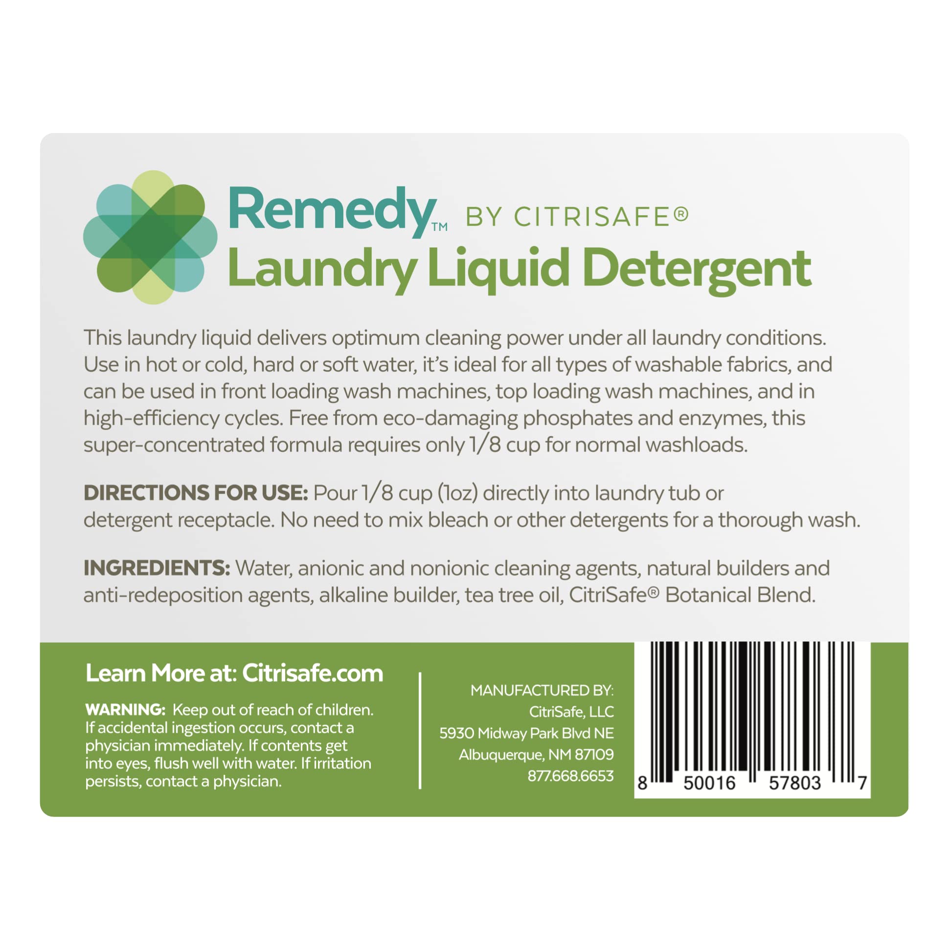 Remedy Laundry Detergent for Odor & Residue Removal

