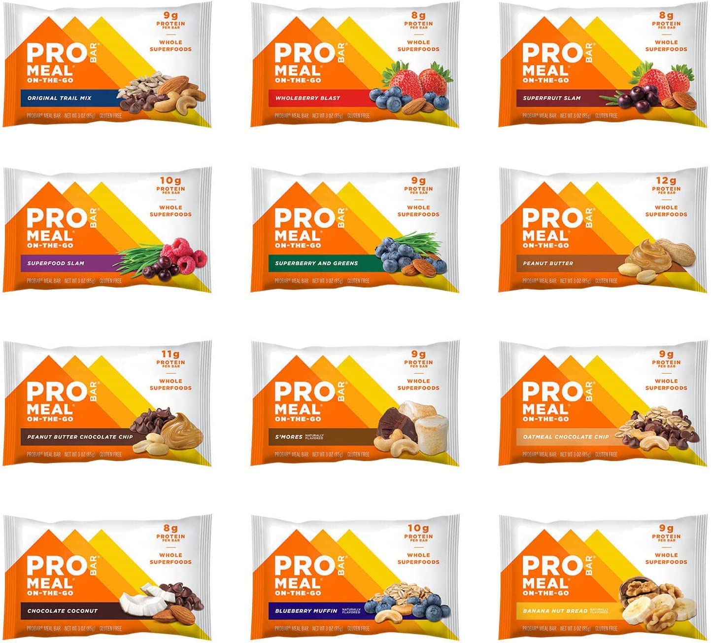 PROBAR MEAL Bar - Plant-Based Meal Replacement, Gluten Free


