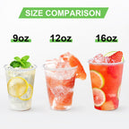 Lamosi BPA-Free Clear Plastic Cups - Disposable Party Cups

