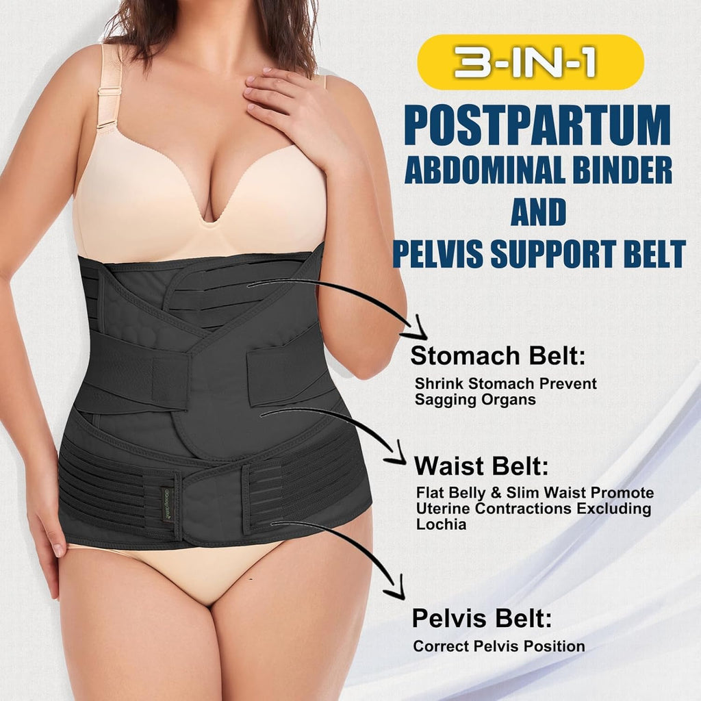 ChongErfei 3-in-1 Postpartum Belly Wrap

