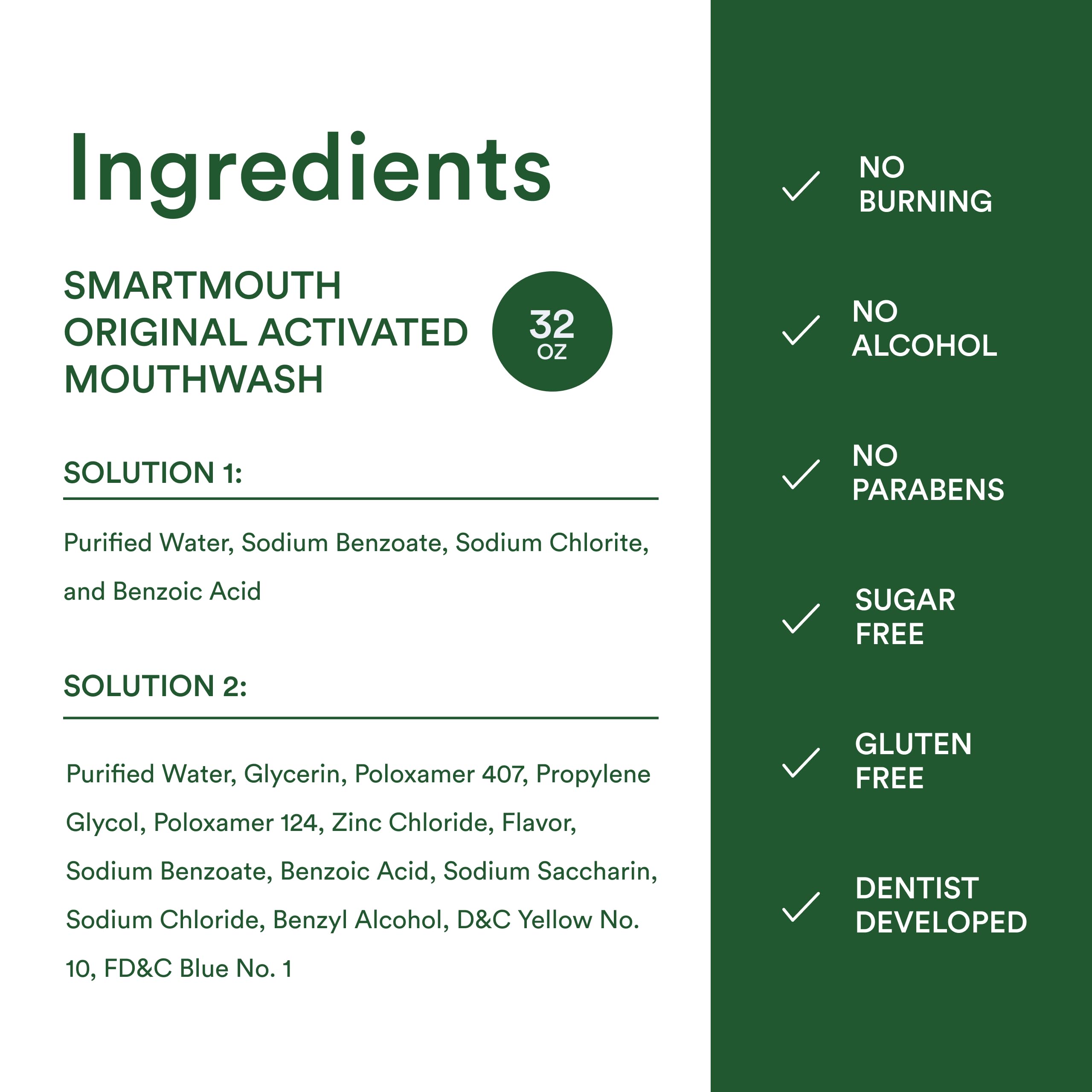 SmartMouth Zinc Activated Mouthwash for Fresh Breath

