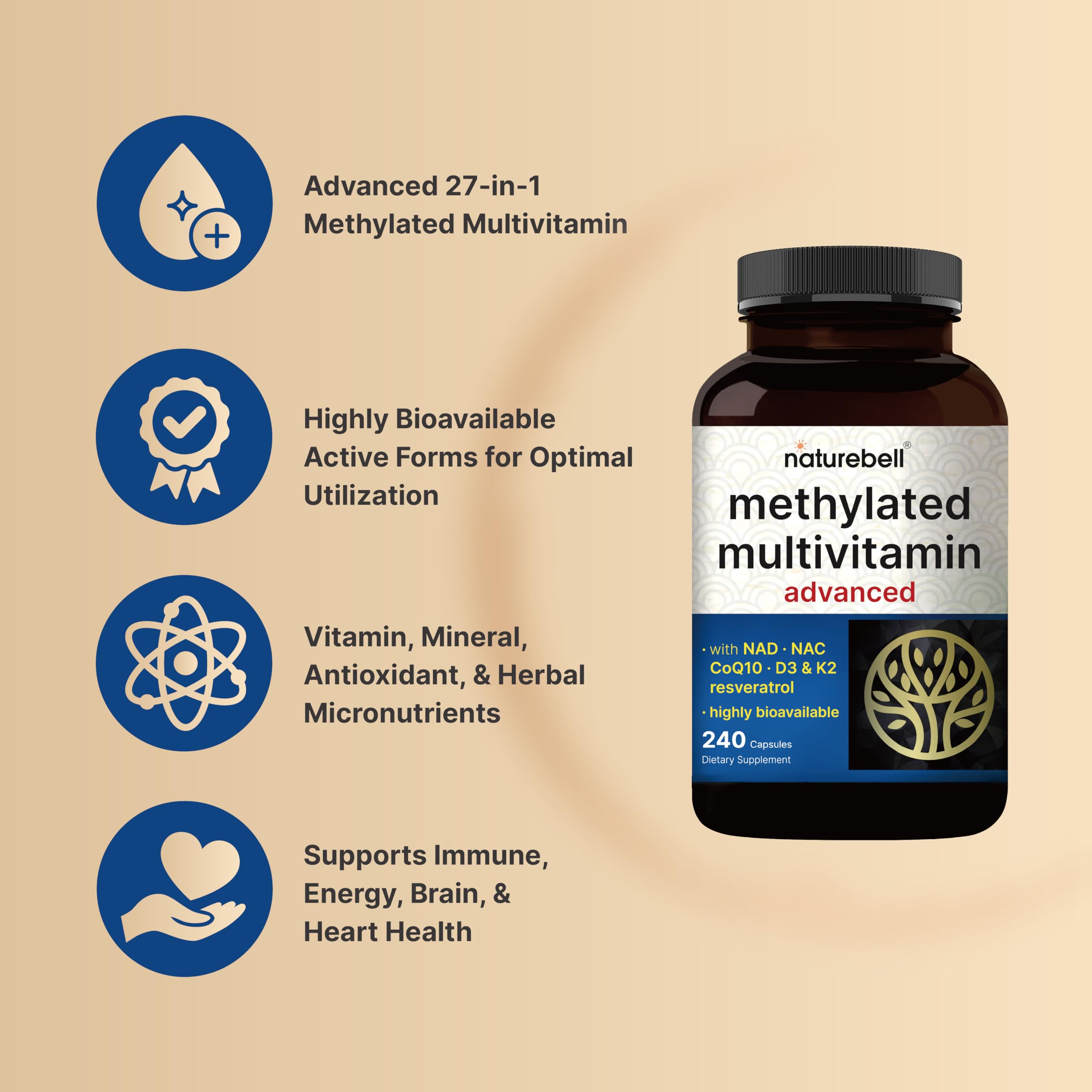 Methylated Multivitamin for Men and Women | High-Absorption

