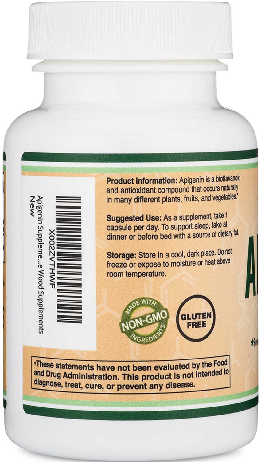 Apigenin Supplement by Double Wood - Relaxation Support

