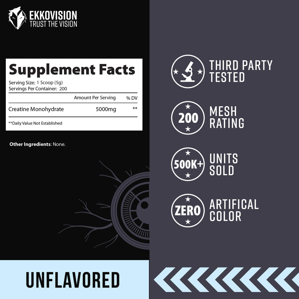 Ekkovision Creatine Monohydrate Powder Micronized

