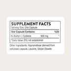 THORNE NAC N-Acetylcysteine 500mg Dietary Supplement


