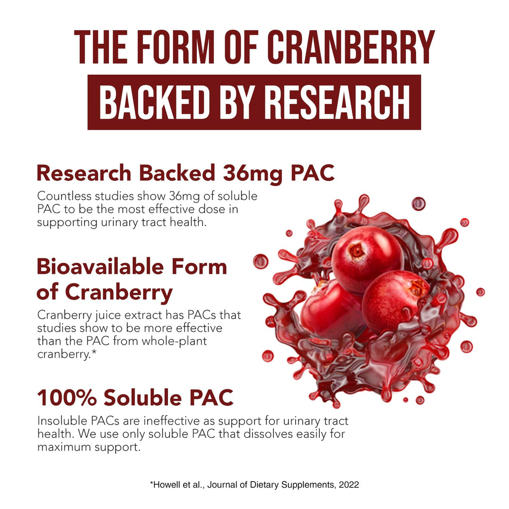 CranEaze Cranberry D-Mannose Urinary Tract Health Supplement

