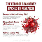 CranEaze Cranberry D-Mannose Urinary Tract Health Supplement

