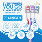Disposable Toothbrush with Protective Covers

