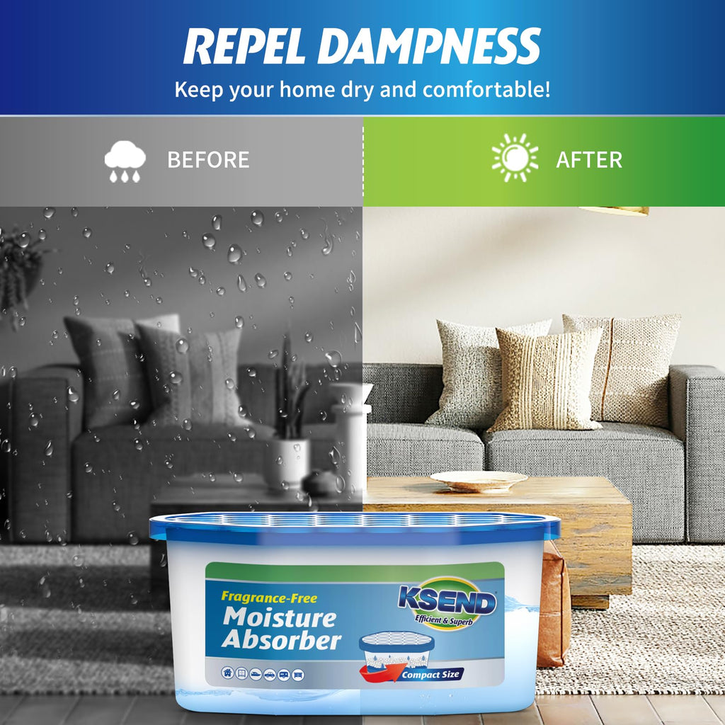 Ksend Moisture Absorber - Compact Closet Dehumidifier

