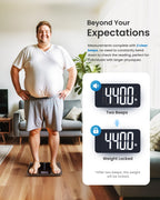 RENPHO 550lb Digital Bathroom Scale | Backlit Display

