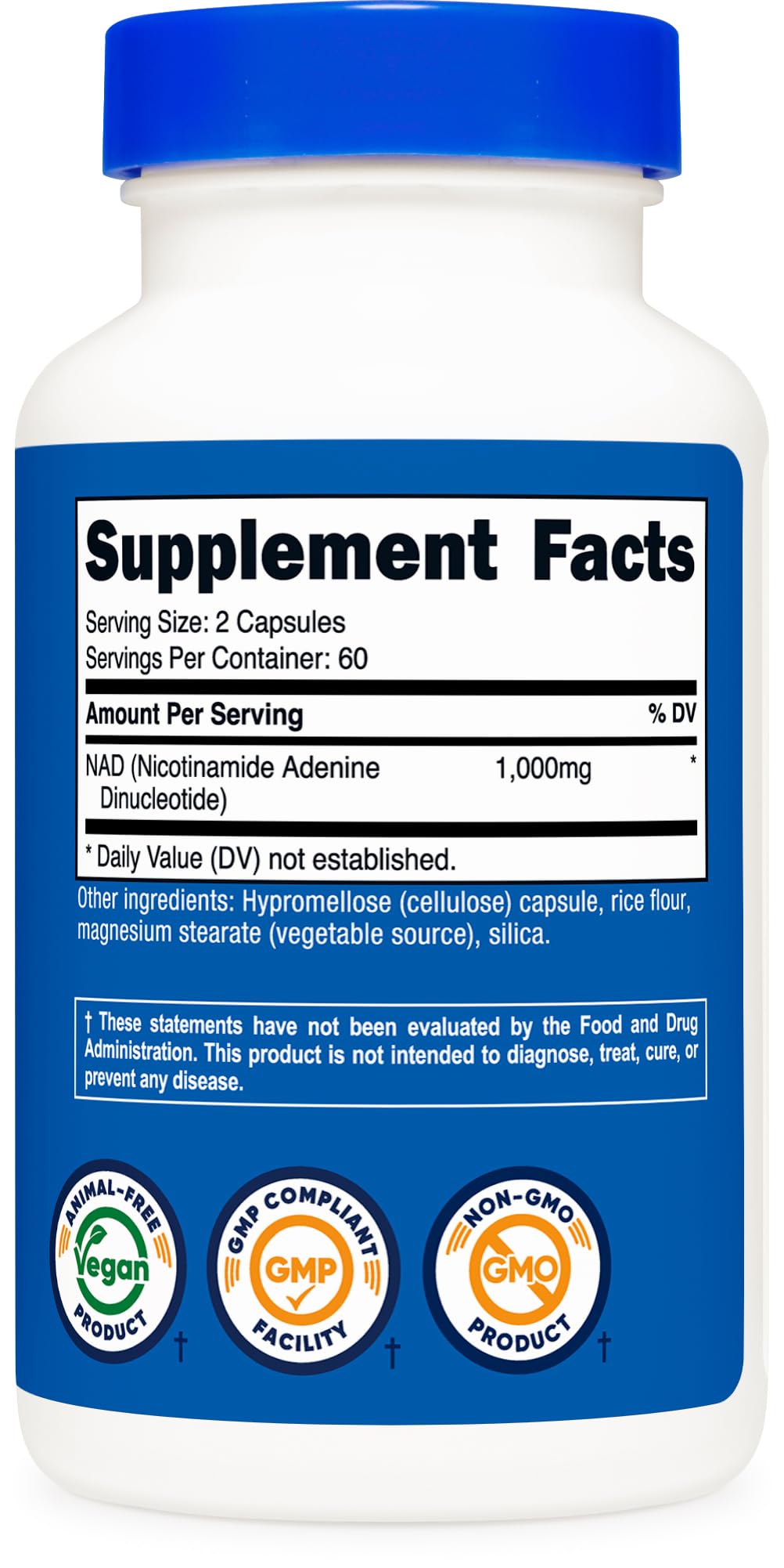 Nutricost NAD+ Supplement Nicotinamide Adenine Dinucleotide

