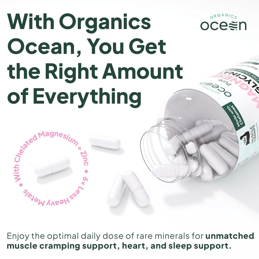 Organics Ocean Magnesium Glycinate with Zinc | Sleep Support

