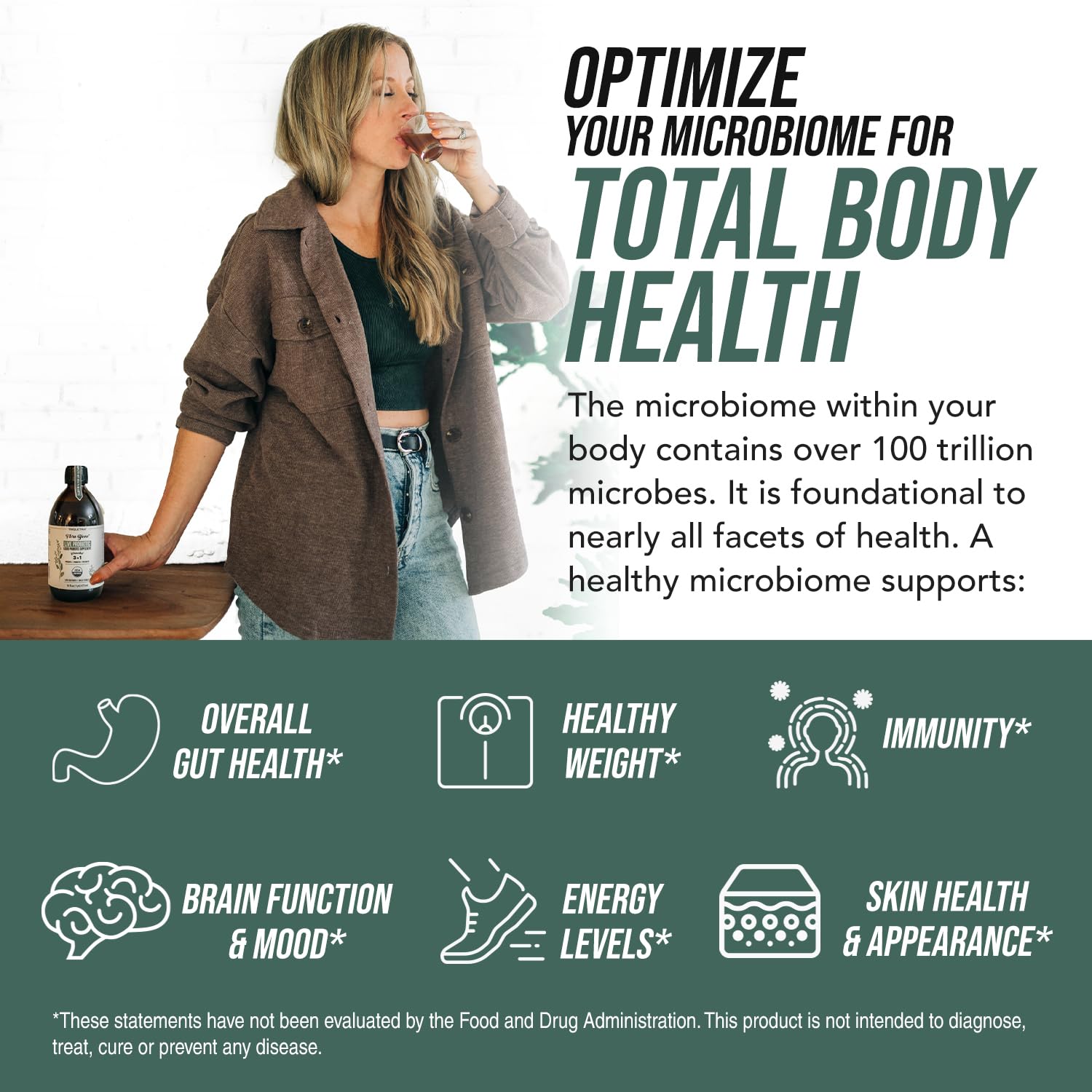 Flora Biome Probiotic Prebiotic Postbiotic Organic Wellness

