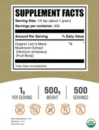 Lion's Mane Mushroom Extract Powder BulkSupplements

