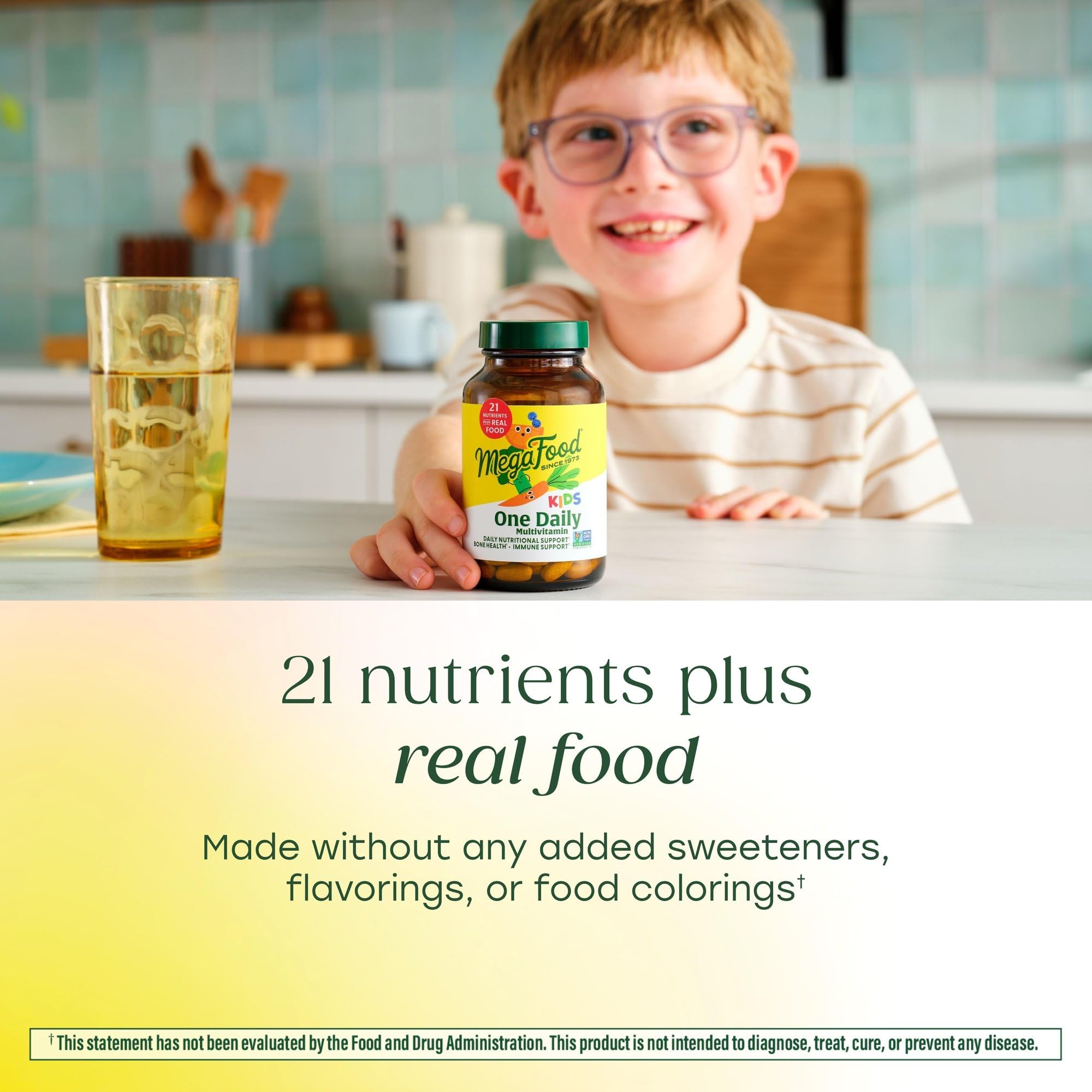 MegaFood Multivitamin for Kids – One Daily Mini Tablet


