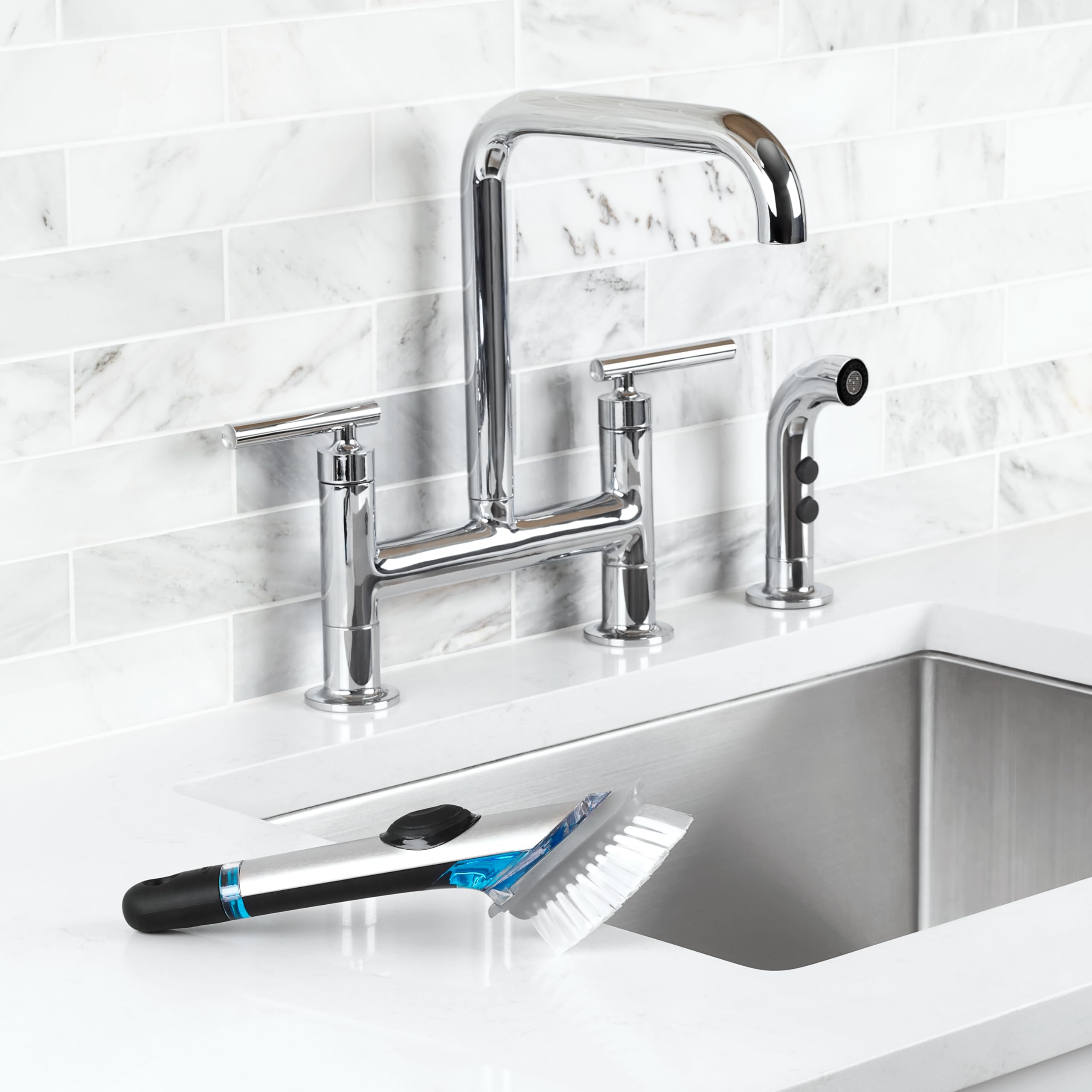 OXO Soap Dispensing Dish Scrubber

