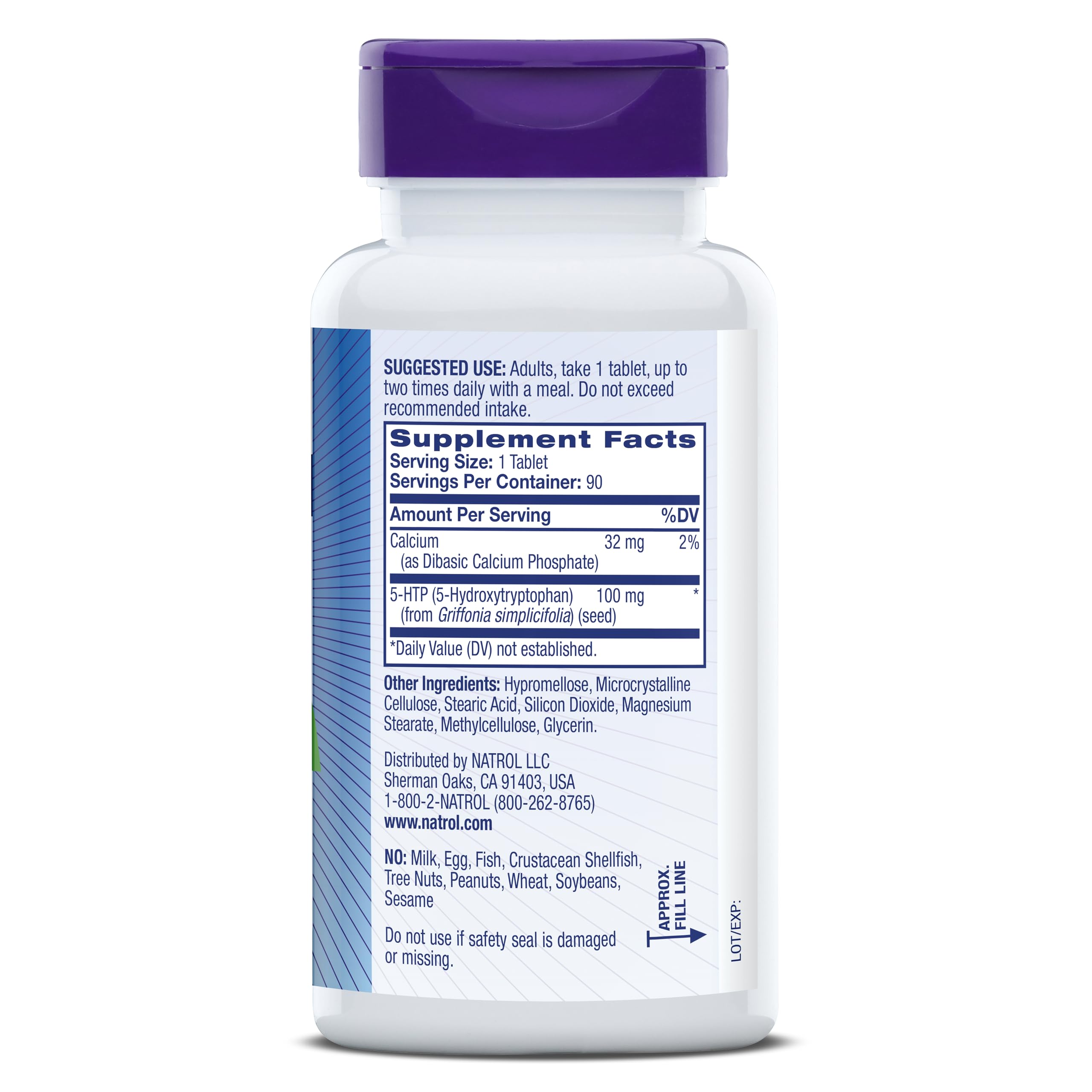Natrol 5-HTP 100 mg Time Release Tablets Mood Support

