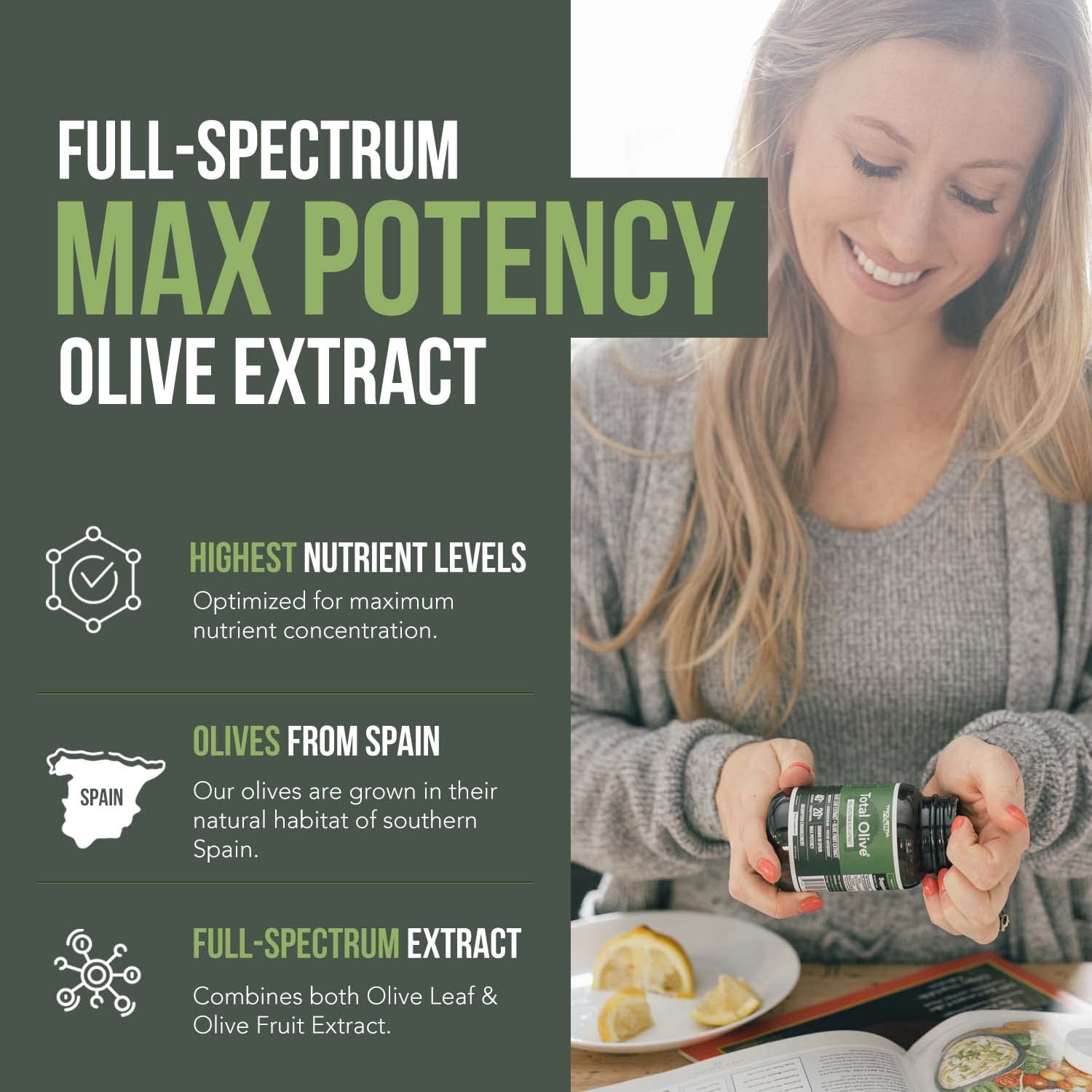 Olive Leaf Extract & Olive Fruit Extract by Total Olive

