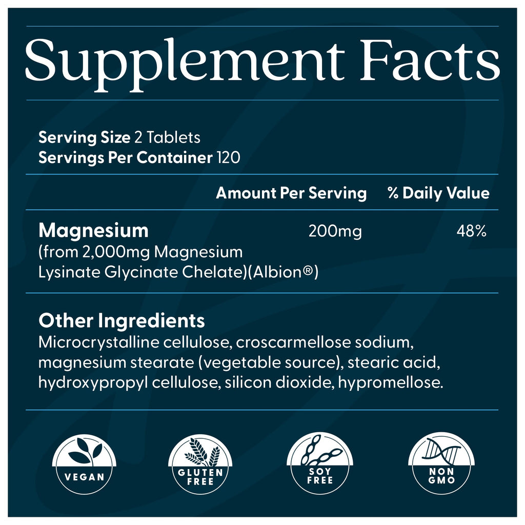 Doctor's Best Magnesium Glycinate Lysinate Tablets Sleep

