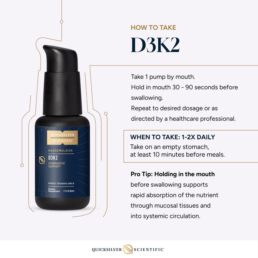 Quicksilver Scientific Vitamin D3K2 Nanoemulsified Liposomal

