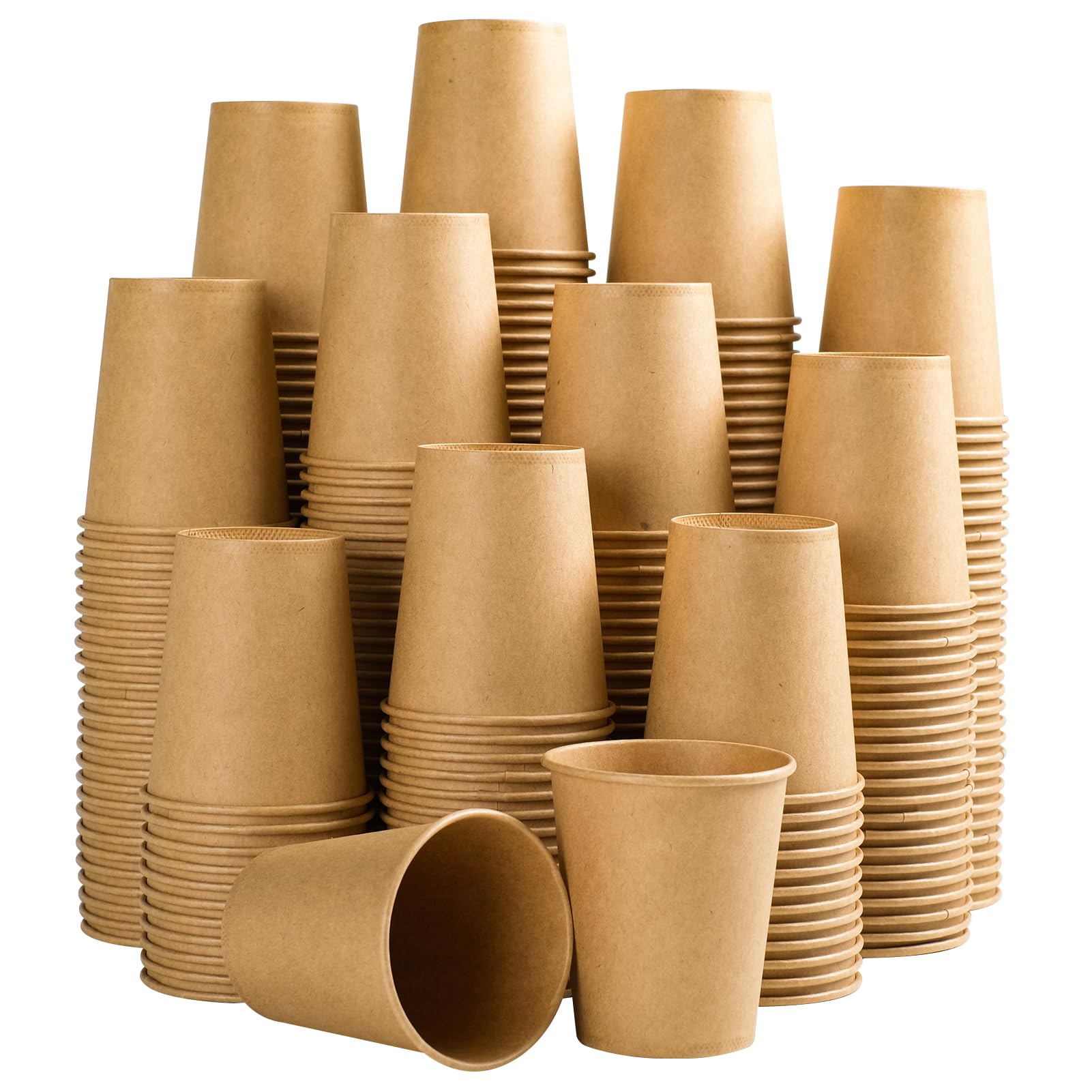 Clawsoff Disposable Paper Cups for Hot and Cold Beverages
