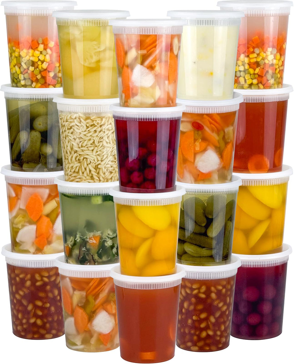 Dipoo Deli Containers with Lids – BPA-Free Leak-Proof Takeout Storage
