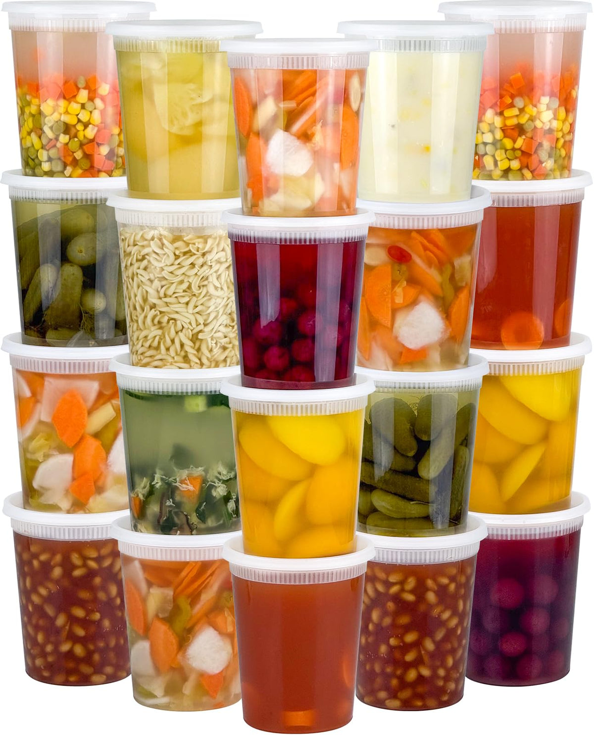 Dipoo Deli Containers with Lids – BPA-Free Leak-Proof Takeout Storage