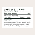 THORNE Vitamin D3 10,000 IU Bones & Immunity

