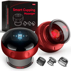 7-in-1 Smart Cupping Therapy Massager with Red Light & Heat, 20 Levels