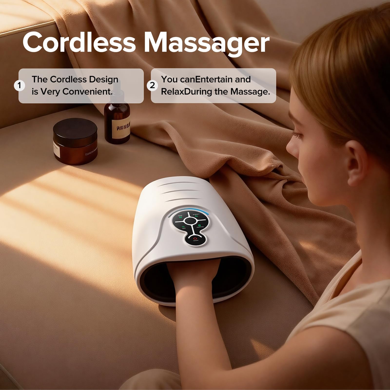 AERLANG Hand Massager with Heat and Compression

