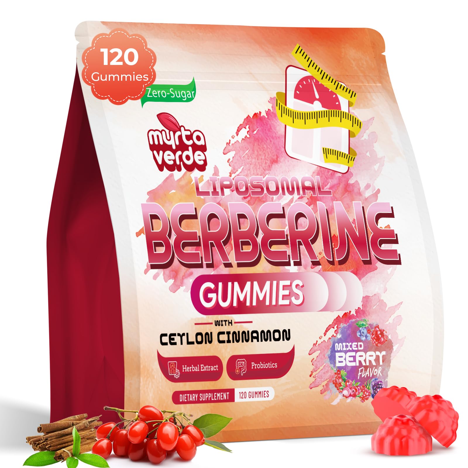 Berberine Gummies Dietary Supplement for Metabolic Support