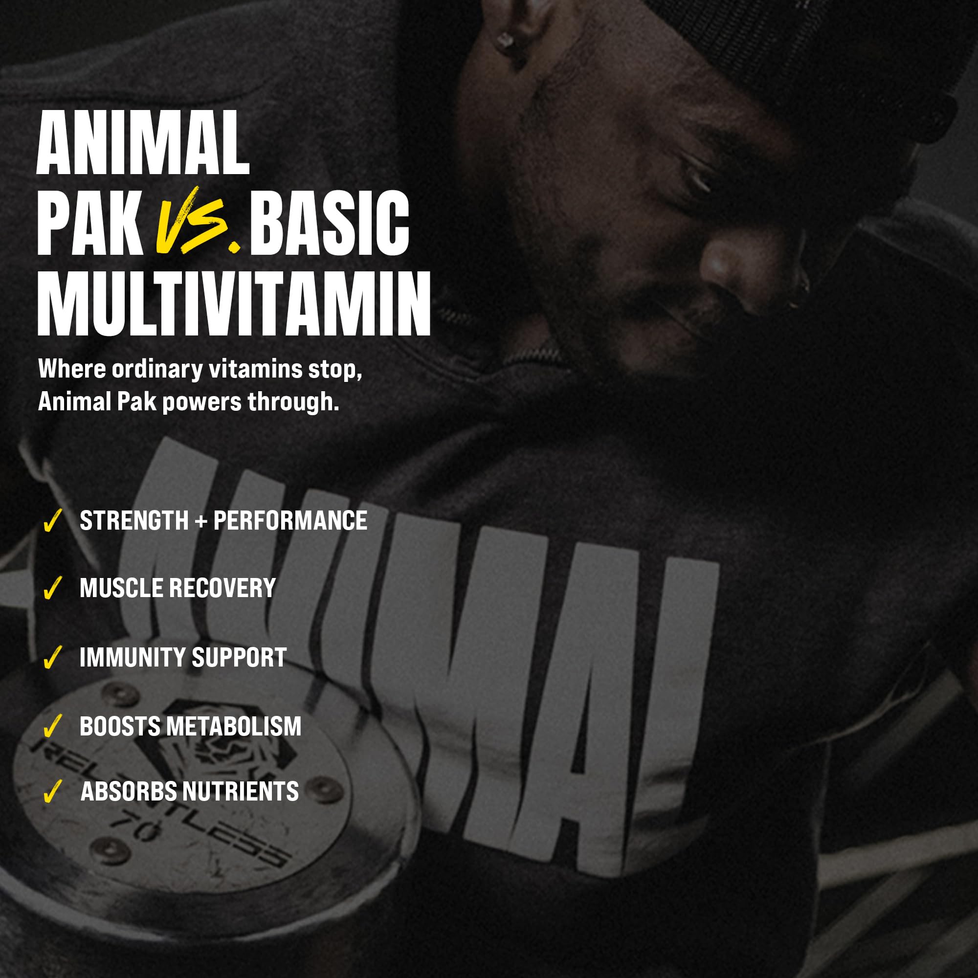 Animal Pak All-in-One Multivitamin for Daily Performance

