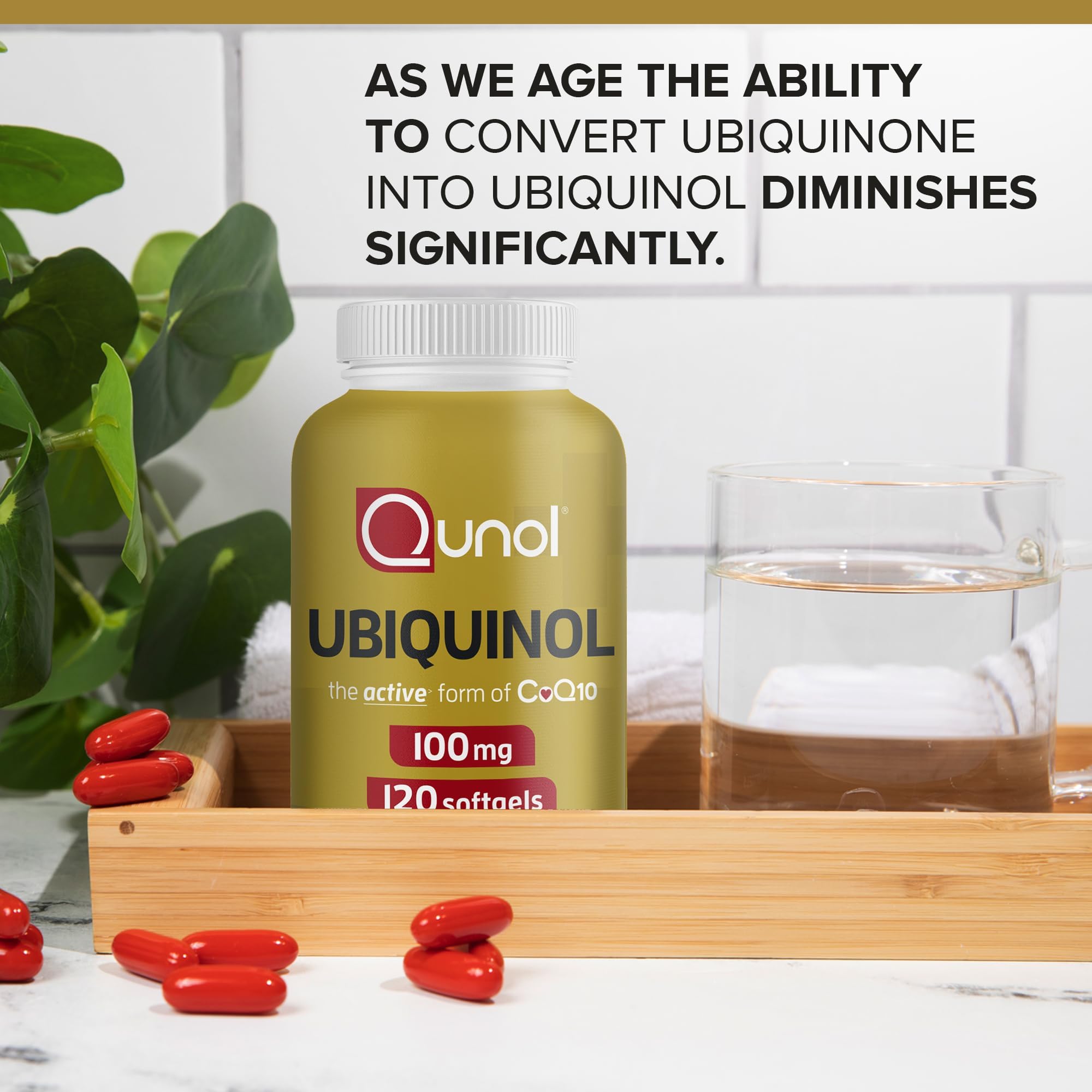 Qunol Ubiquinol 100 mg CoQ10 Supplement

