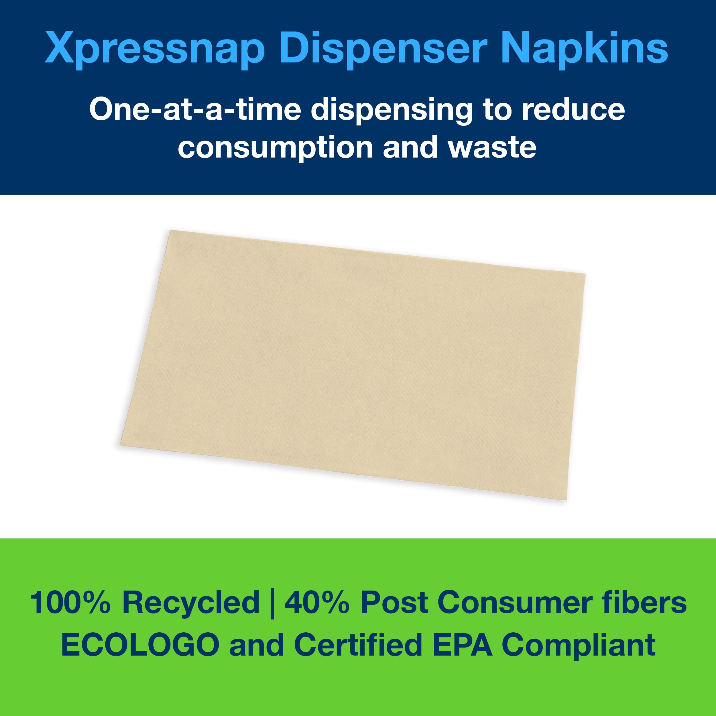 Tork Xpressnap Natural Dispenser Napkins

