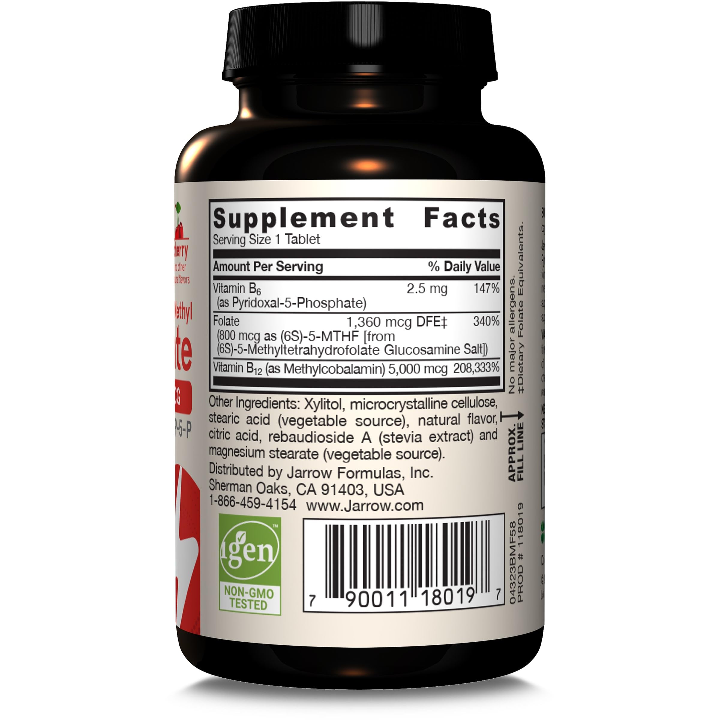 Jarrow Formulas Methyl B-12 & Folate Vitamin B9 & B12


