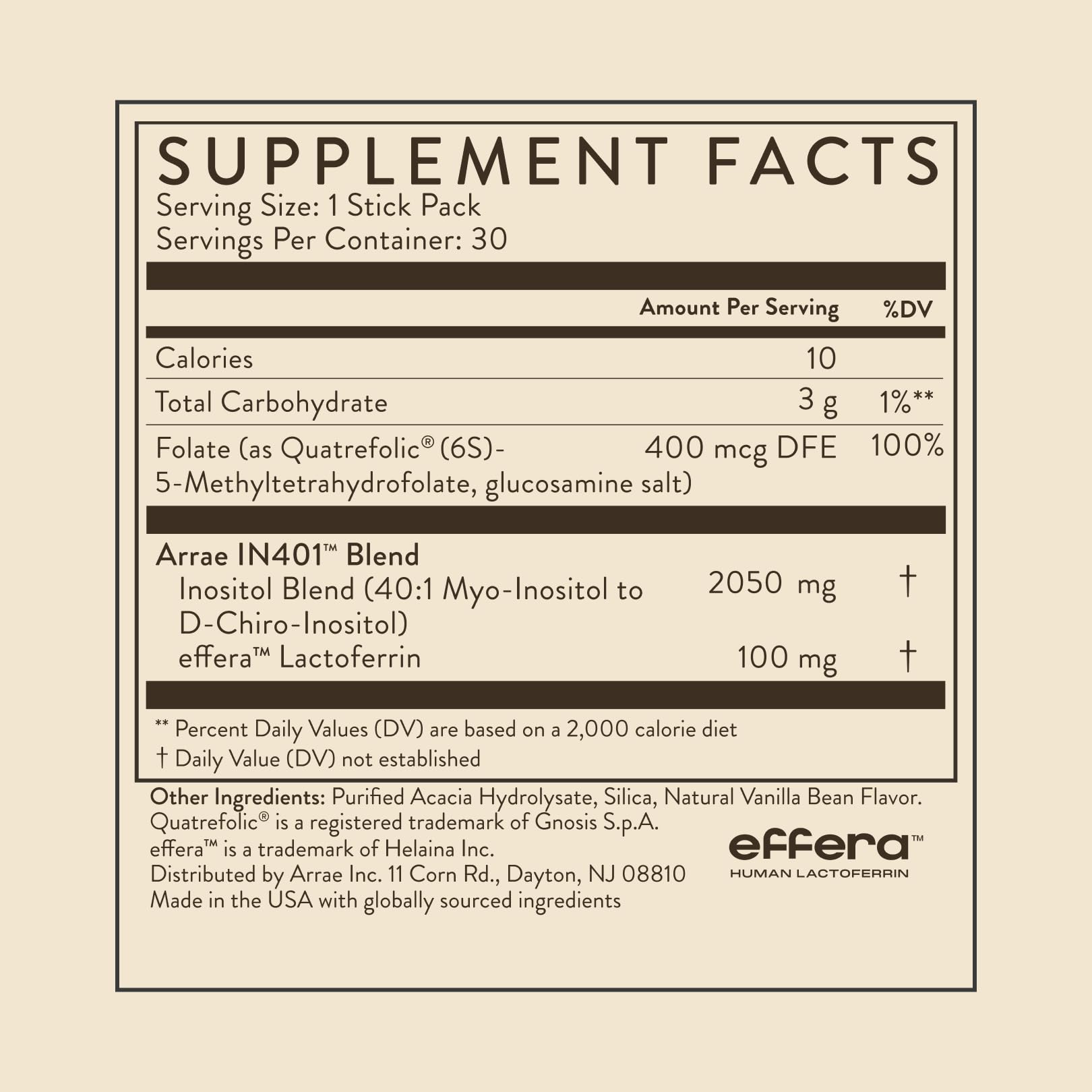 Arrae Inositol Supplement for Women - Hormonal Balance


