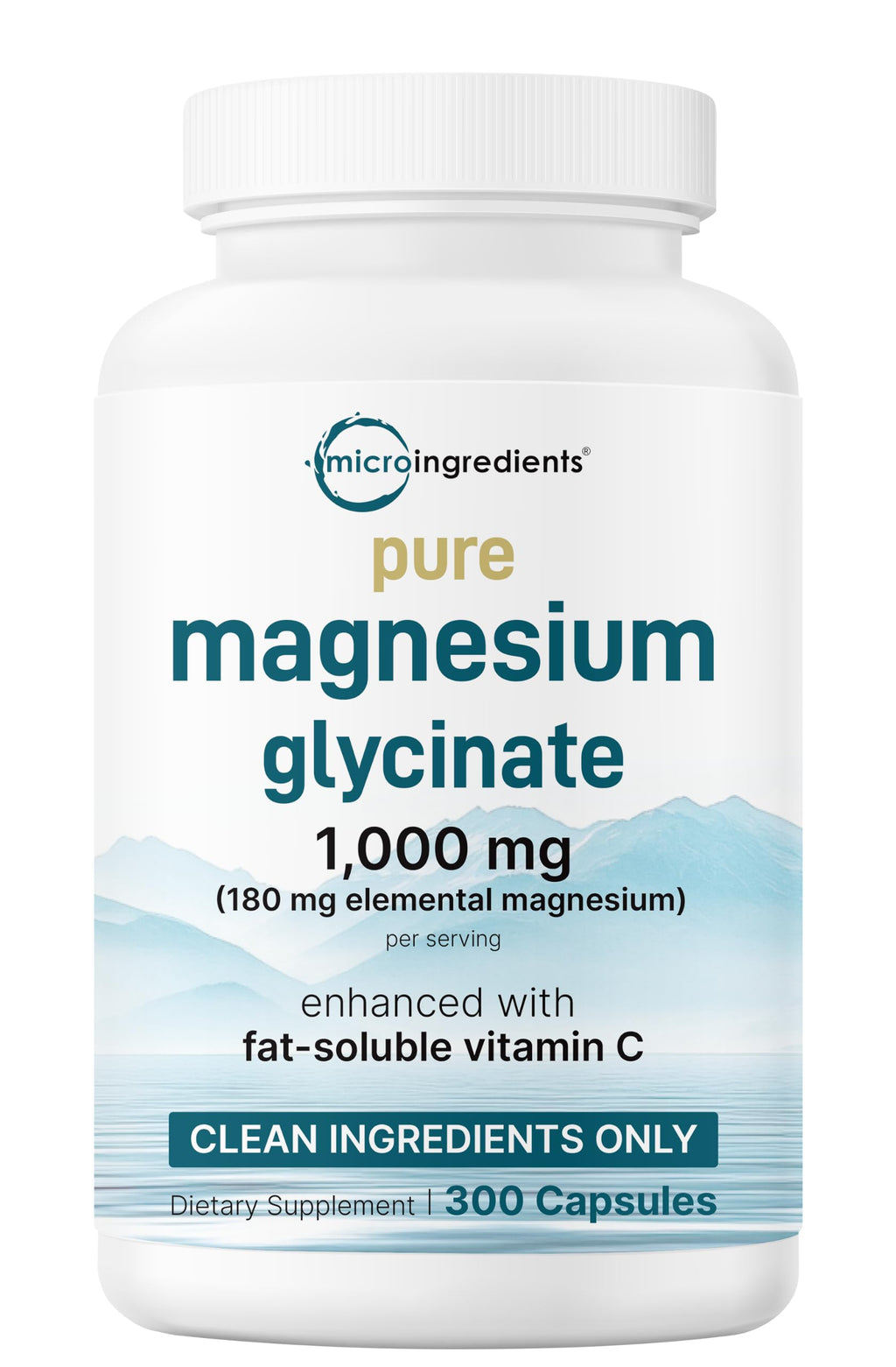 Micro Ingredients Magnesium Glycinate with Vitamin C Non-GMO

