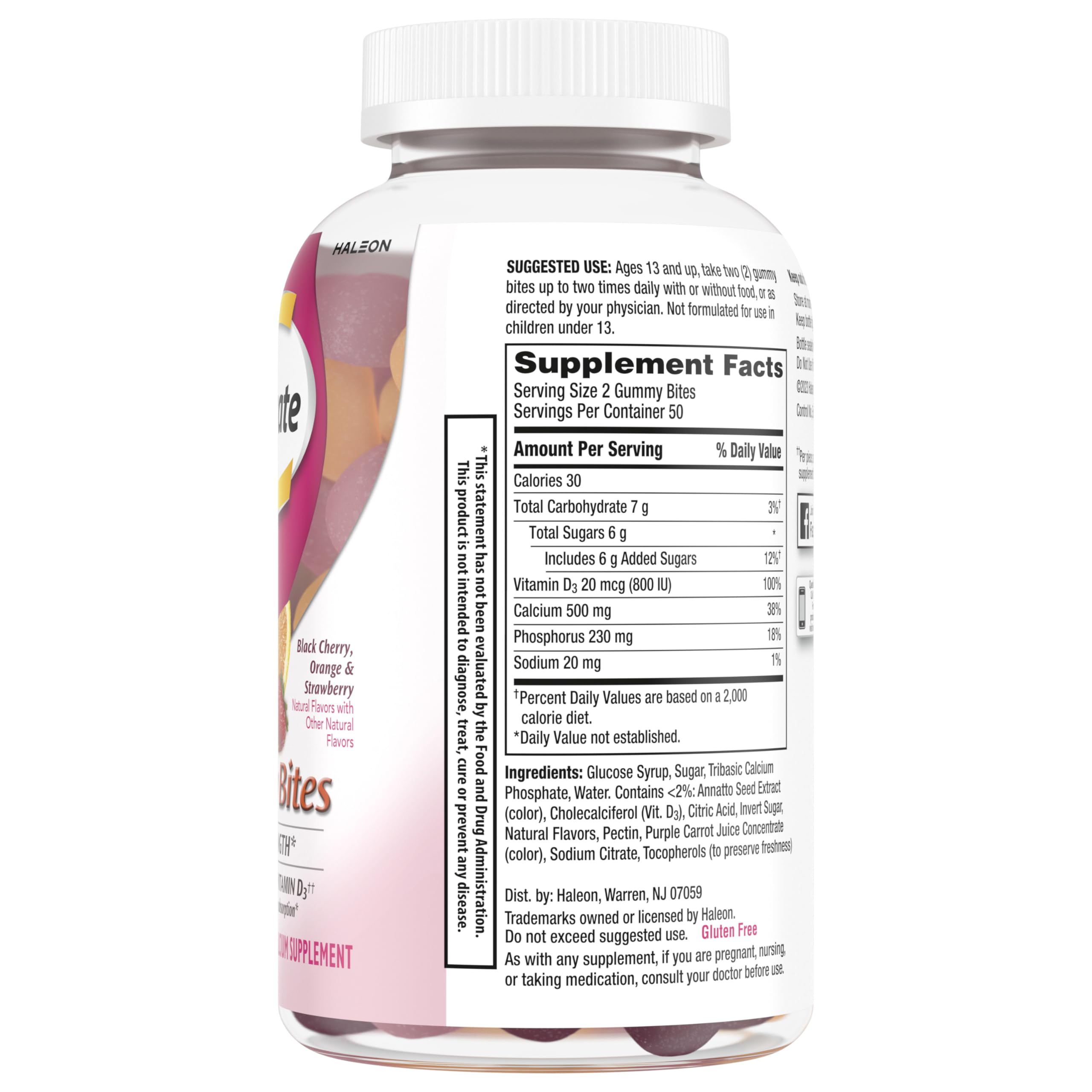 Caltrate Gummy Bites Calcium and Vitamin D Supplement

