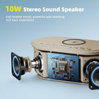 Sound Machine Alarm Clock with Bluetooth & Wireless Charging

