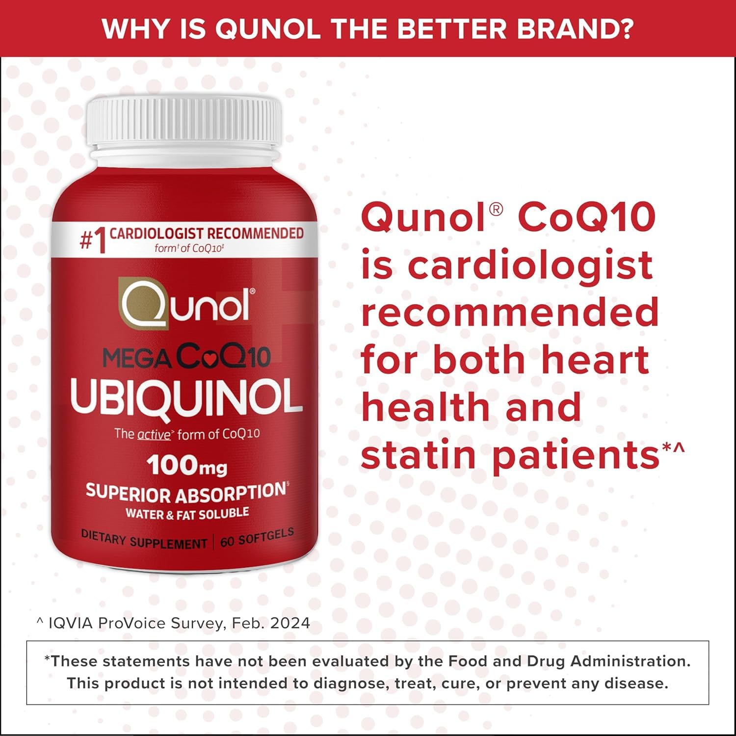 Qunol Mega Ubiquinol CoQ10 Supplement | Superior Absorption

