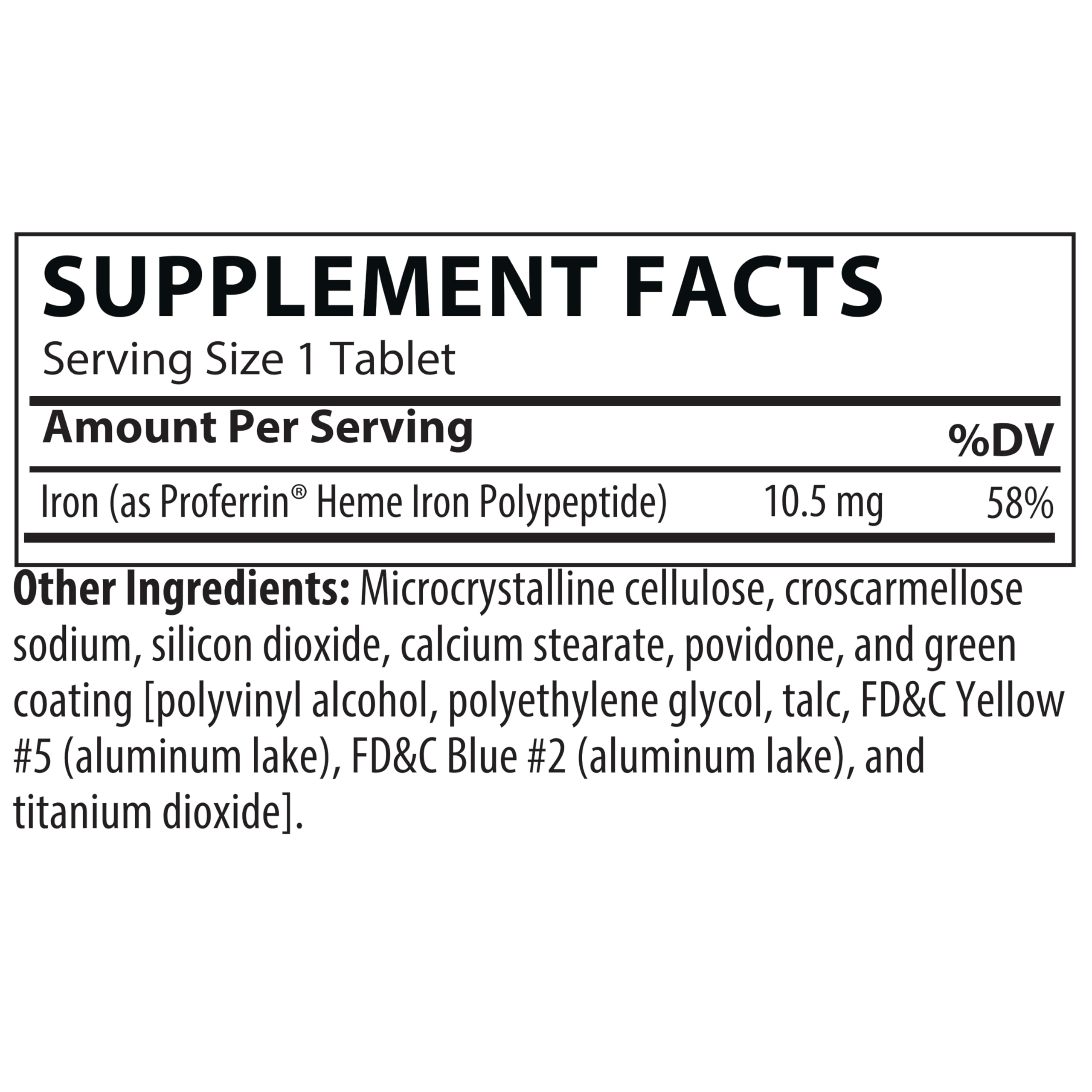 Proferrin ES Heme Iron Polypeptide Supplement

