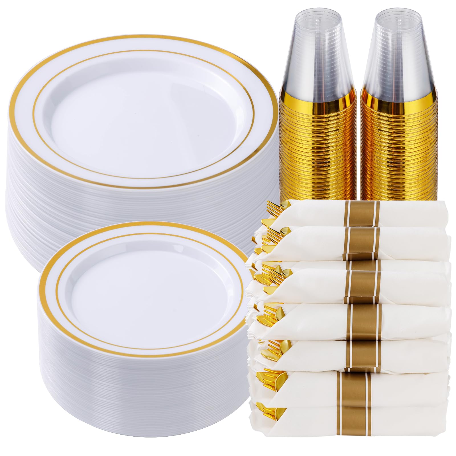 Plastic Dinnerware Set by Goodluck for Parties