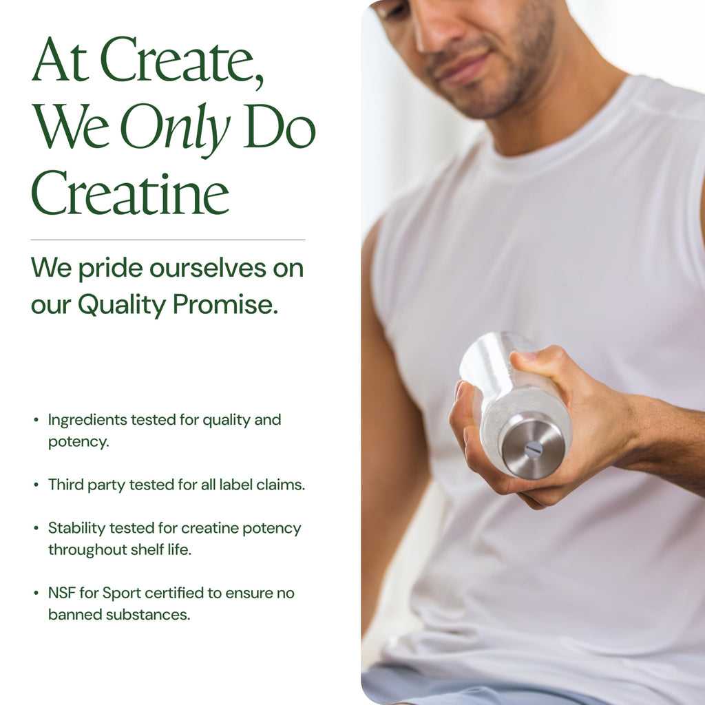 Creatine Monohydrate Powder – Creapure, NSF Certified

