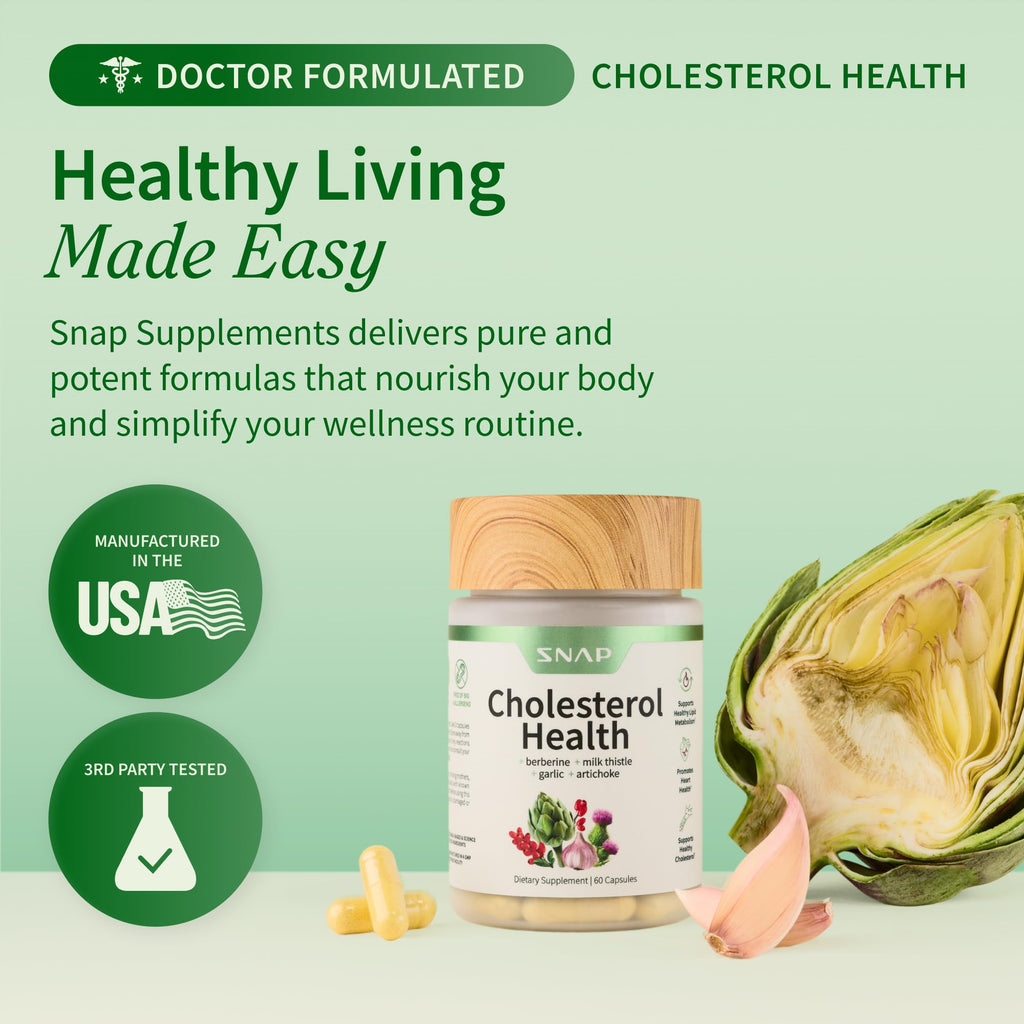Snap Supplements Dietary Supplement for Heart & Digestion

