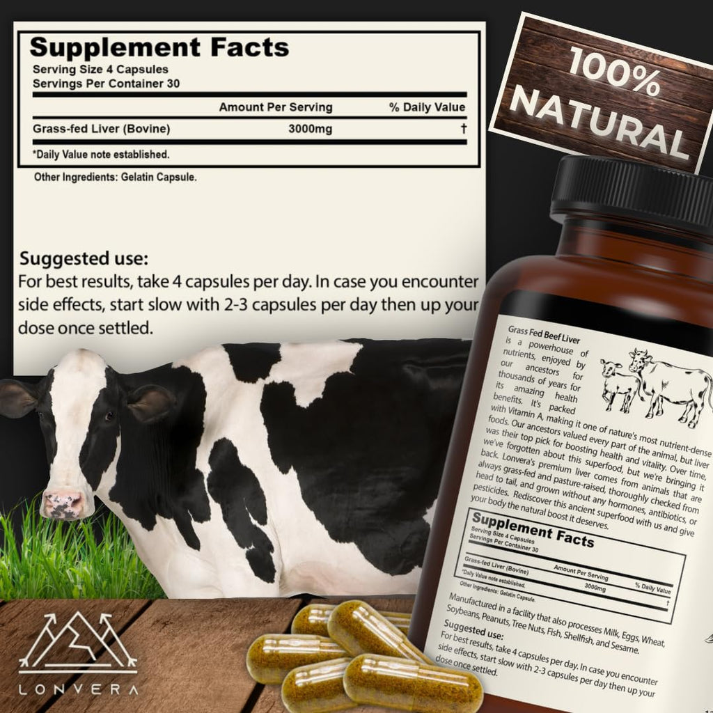 Lonvera Beef Liver Capsules - Energy Support

