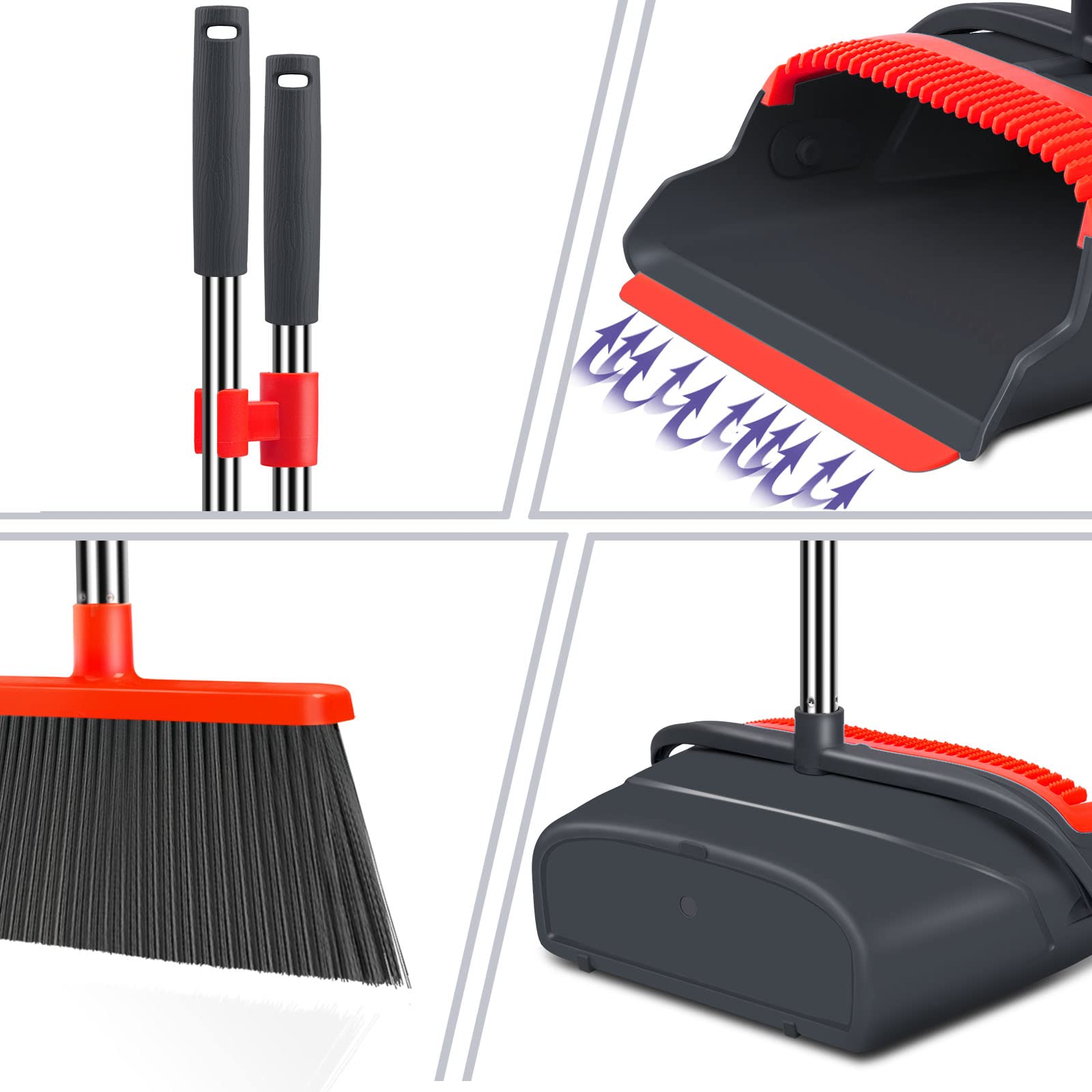 Kelamayi Extendable Broom and Dustpan Set

