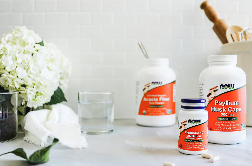 Psyllium Husk Capsules NOW Foods Digestive Health

