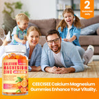 Ceecisee Calcium Magnesium Zinc Gummies with Vitamin D3

